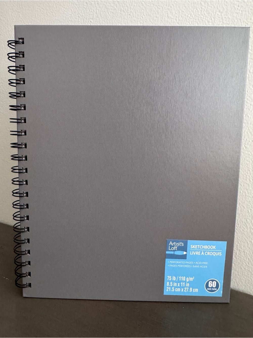 🎨Artist's Loft Gray Spiral-Bound Sketchbook